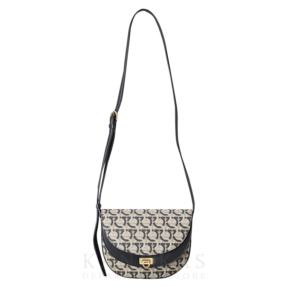 FERRAGAMO(USED)페레가모 21H986 간치니 PU 스몰 숄더백